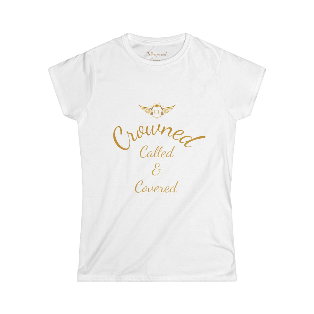 'Crowned & Called' Women's Softstyle Tee - Perfect Gift for Queens, Empowerment Gift, Inspirational Apparel, Birthday Gift, Self-Love Shirt