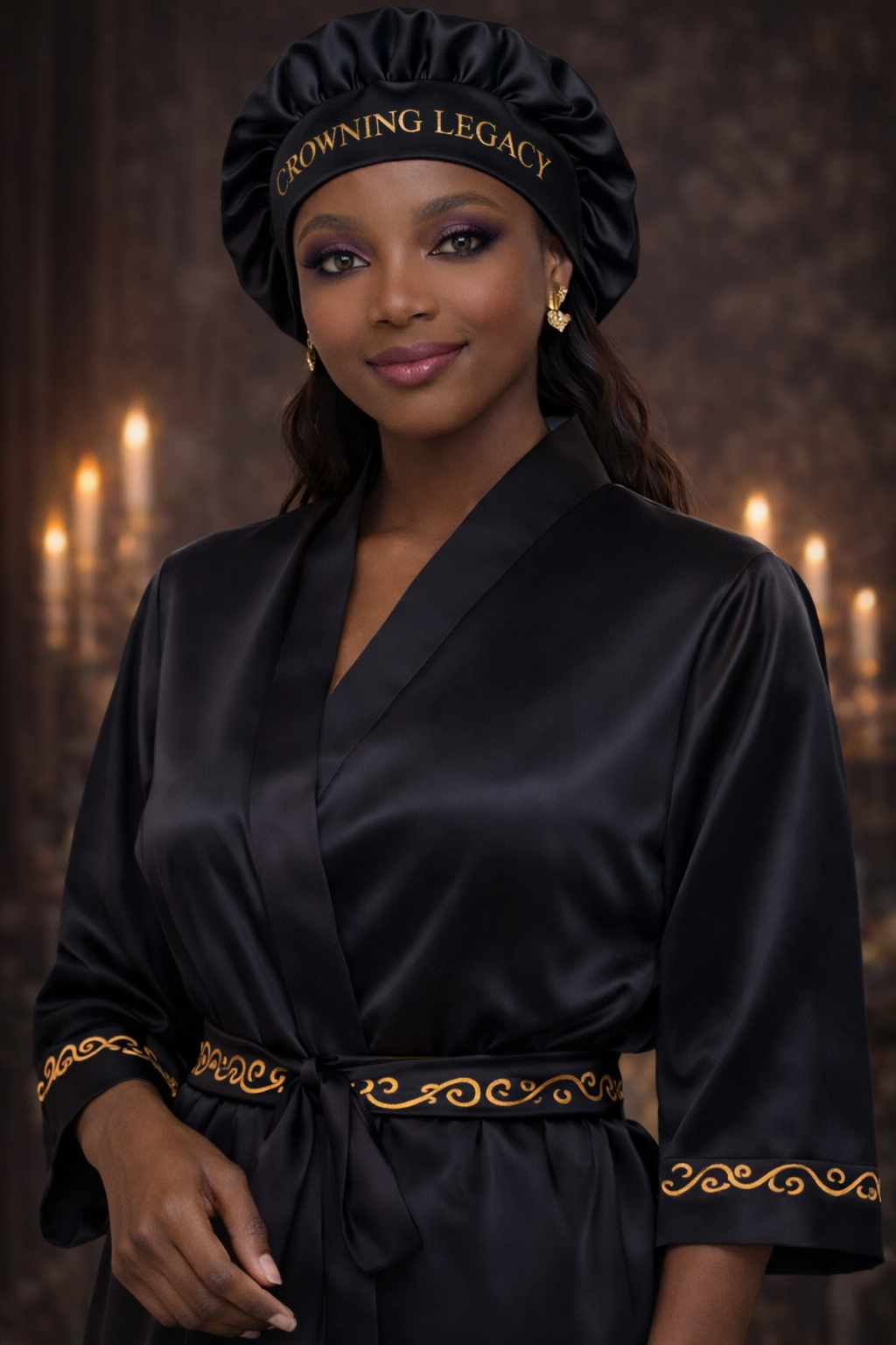 The Legacy Set™ — Mulberry Silk Crown & Royal Wrap Bundle