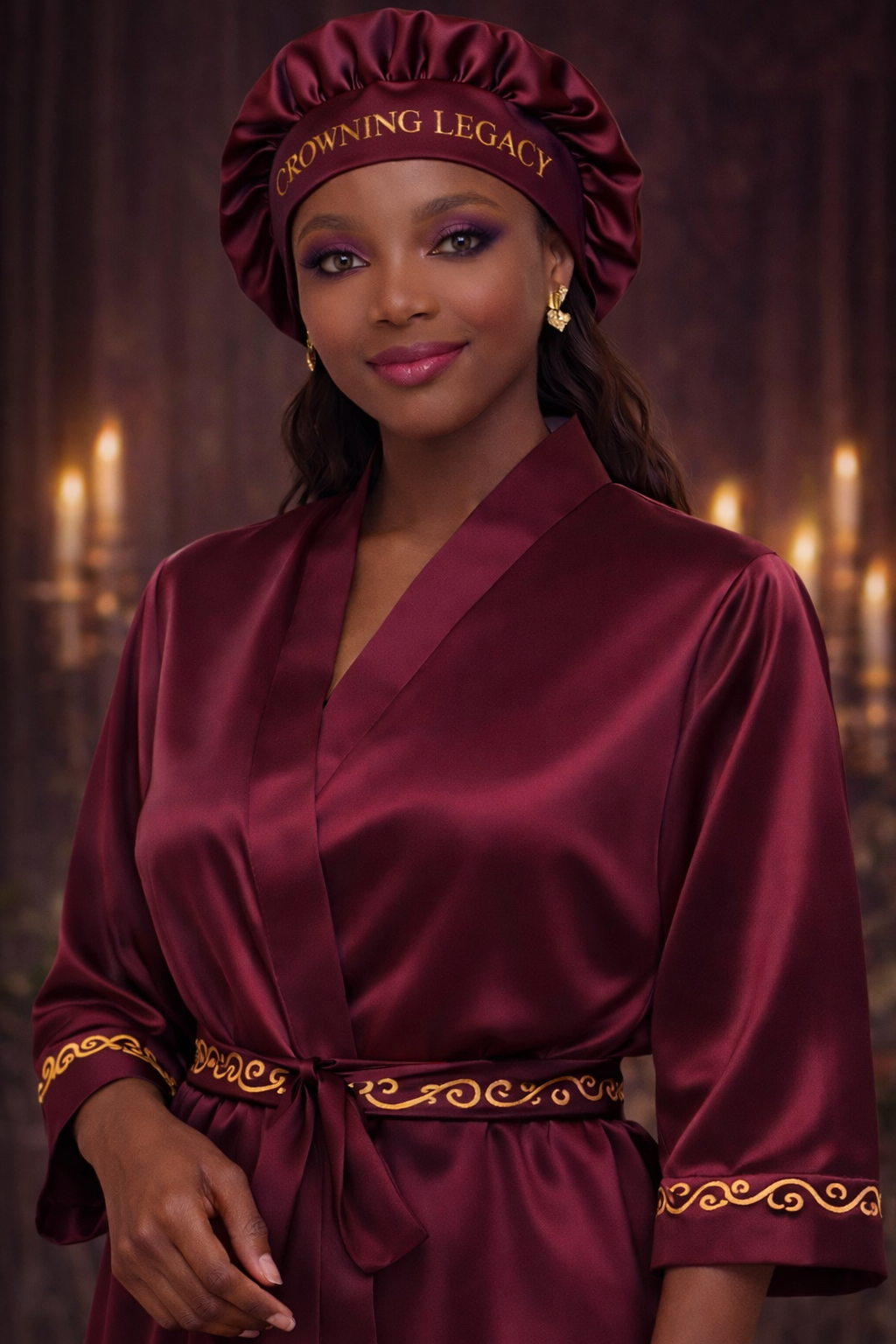 The Legacy Set™ — Mulberry Silk Crown & Royal Wrap Bundle